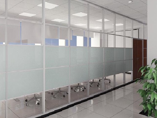 磨砂玻璃隔斷 磨砂玻璃隔斷
